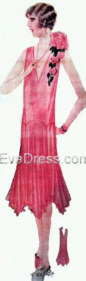 1929 Australian Evening Frock E20-Aus