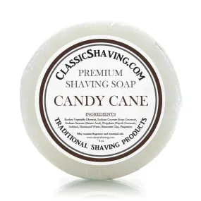 Classic Shaving Mug Soap - 3"  Candy Cane