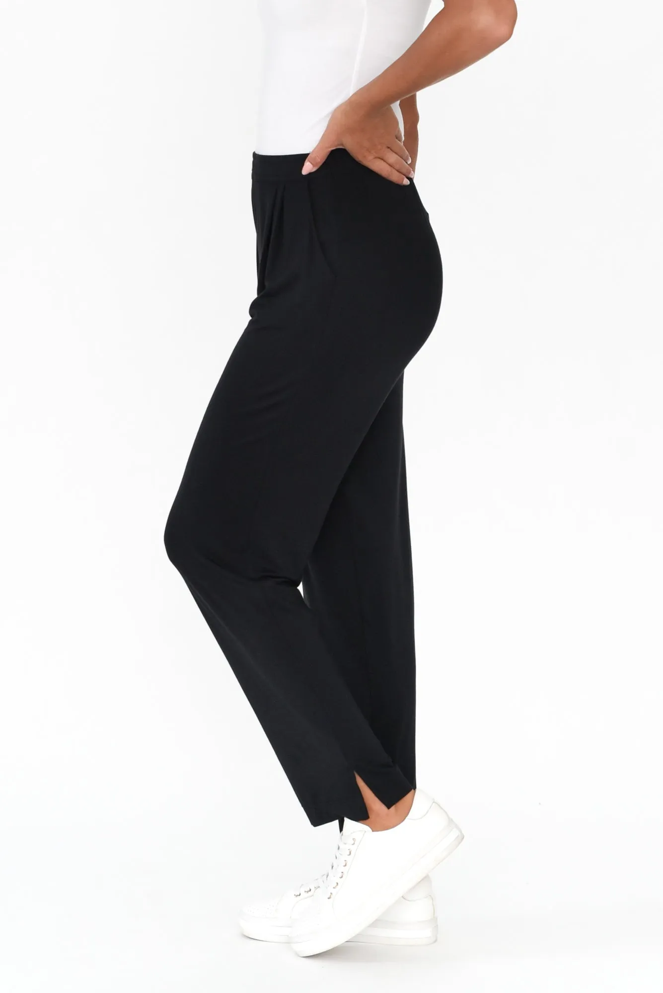 Dana Black Micro Modal Pants