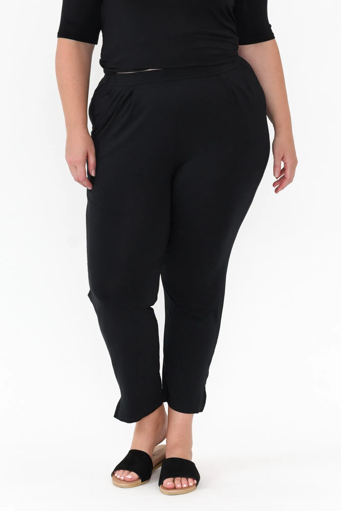 Dana Black Micro Modal Pants