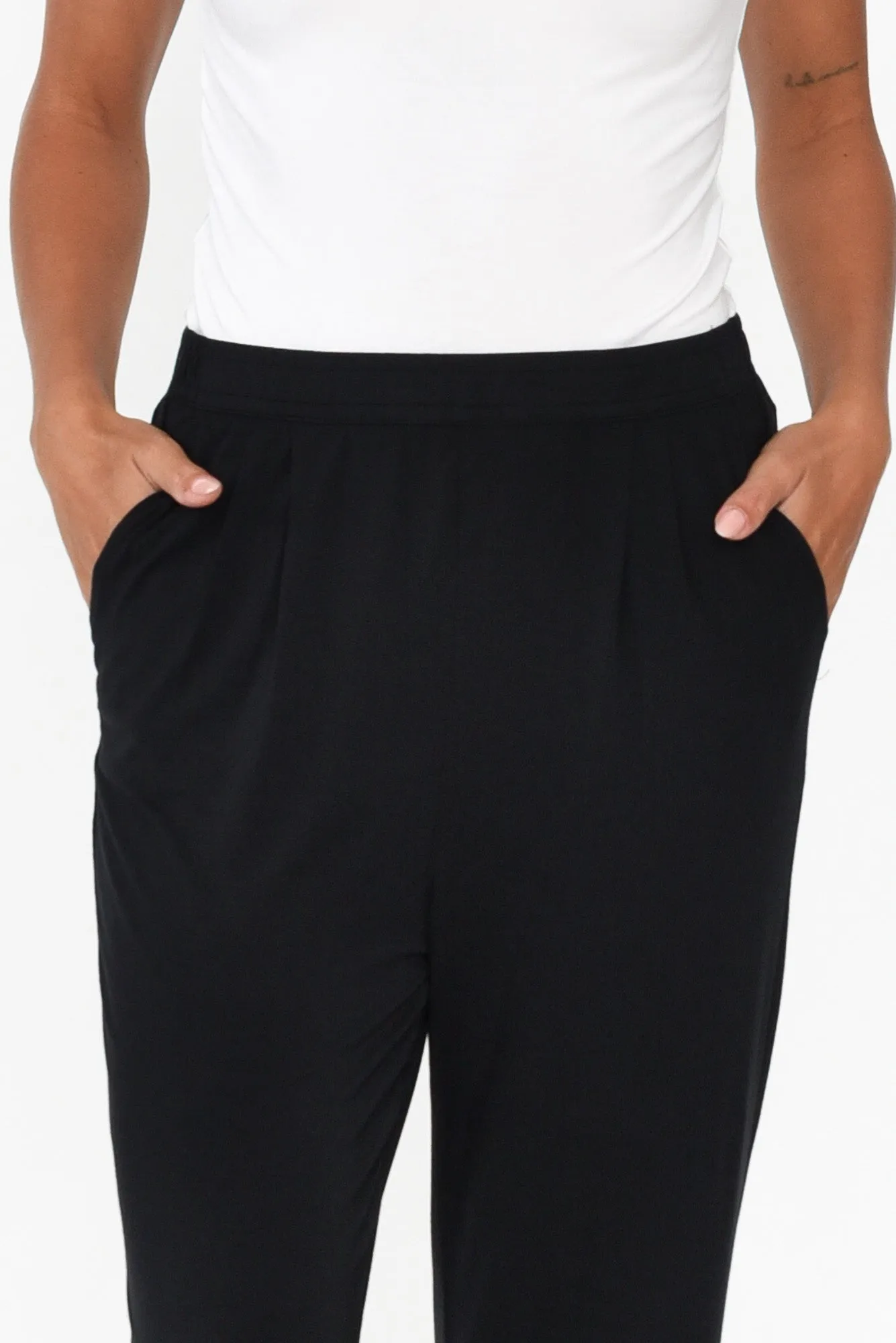 Dana Black Micro Modal Pants