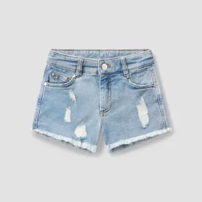 Distressed Cut-Off Short