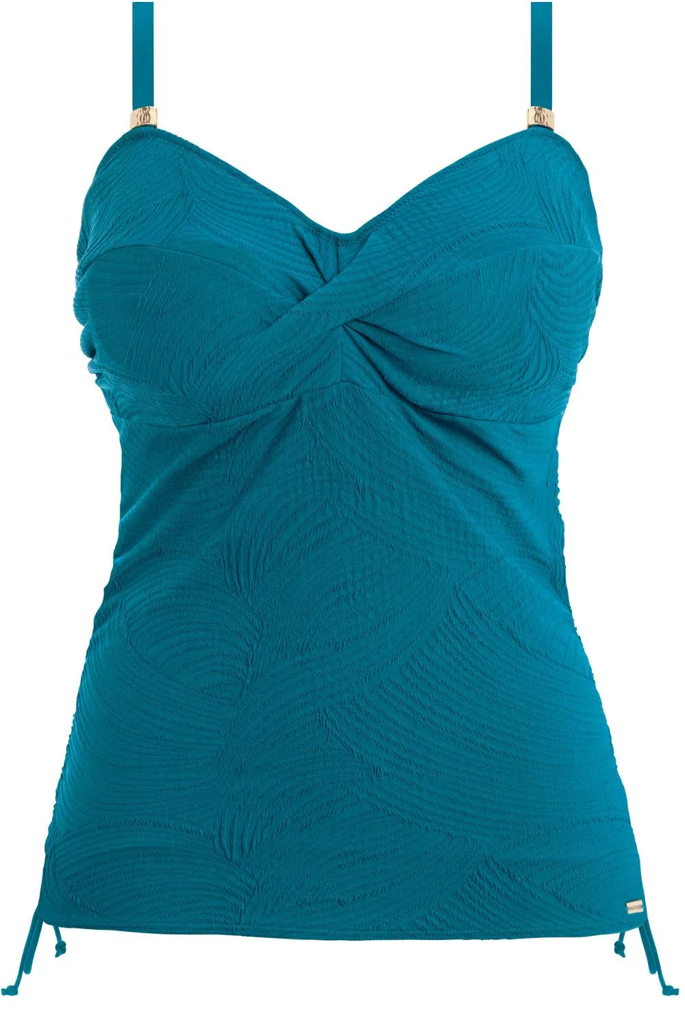 Fantasie Ottawa Twist Front Tankini Top, Petrol (FS6356)