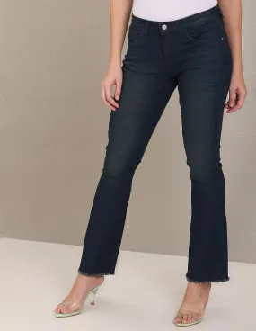 Flared Skinny Fit Rinsed Jeans