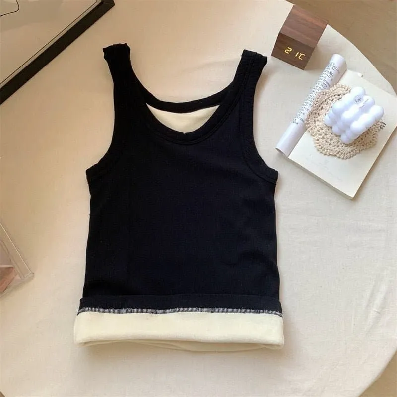 Fleece Thickened Tank Top