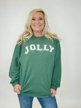 Green JOLLY Sweatshirt