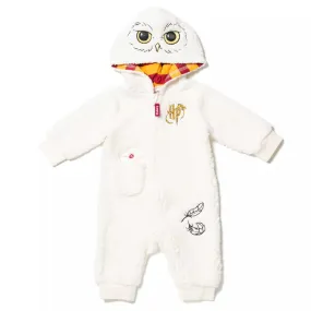 Harry Potter Hedging Owl baby Zip Up Costume Fur Bodysuit 13244