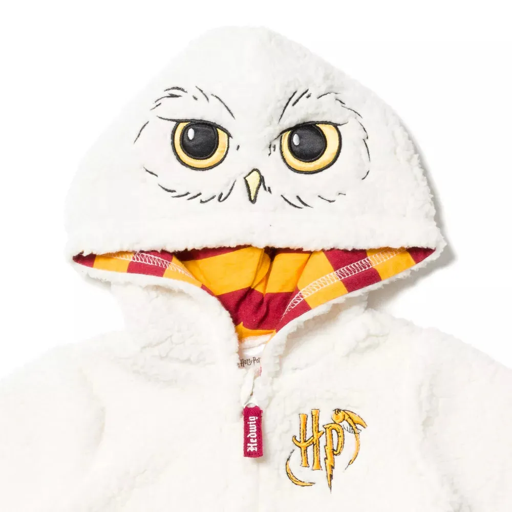 Harry Potter Hedging Owl baby Zip Up Costume Fur Bodysuit 13244