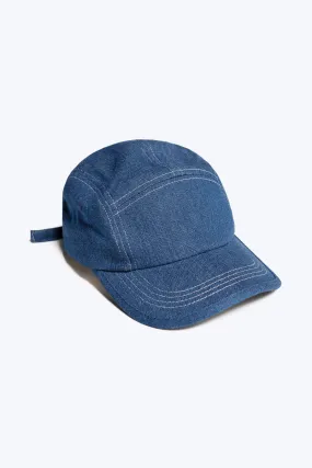 Hubris 5 Panel Cap Mid Wash