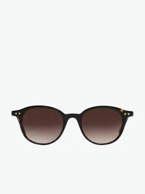 Le Specs Round Tortoise Sunglasses