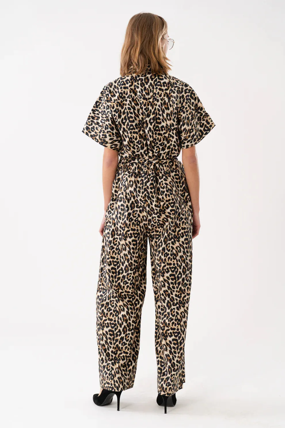 Lollys Laundry Leopard Print Mathilde Jumpsuit