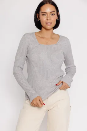 Mara Sweater in Heather Grey