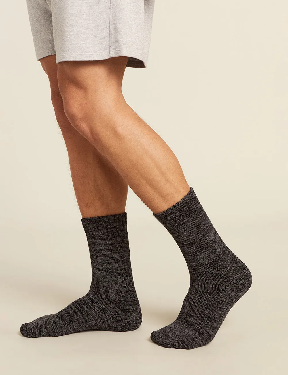 Men's Extra Thick Workboot Socks - Black/Grey Space Dye