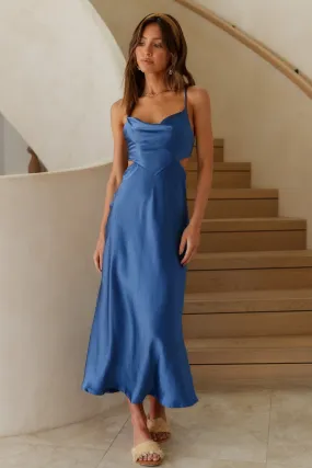 Moonview Summit Maxi Dress Blue