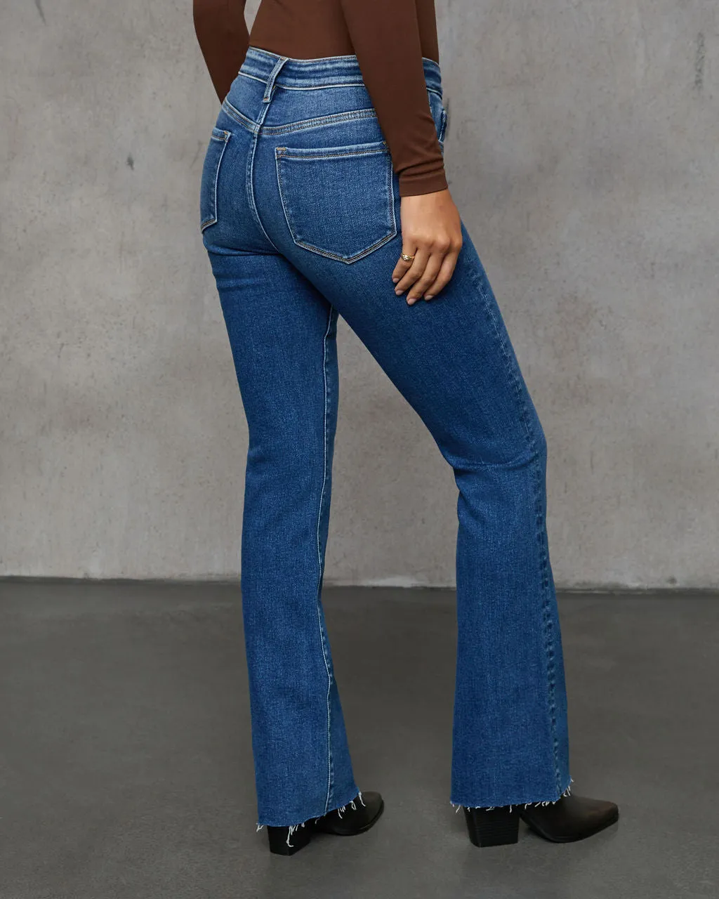 Nicolete Mid Rise Bootcut Jeans