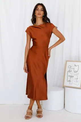 One Last Song Maxi Dress Brown