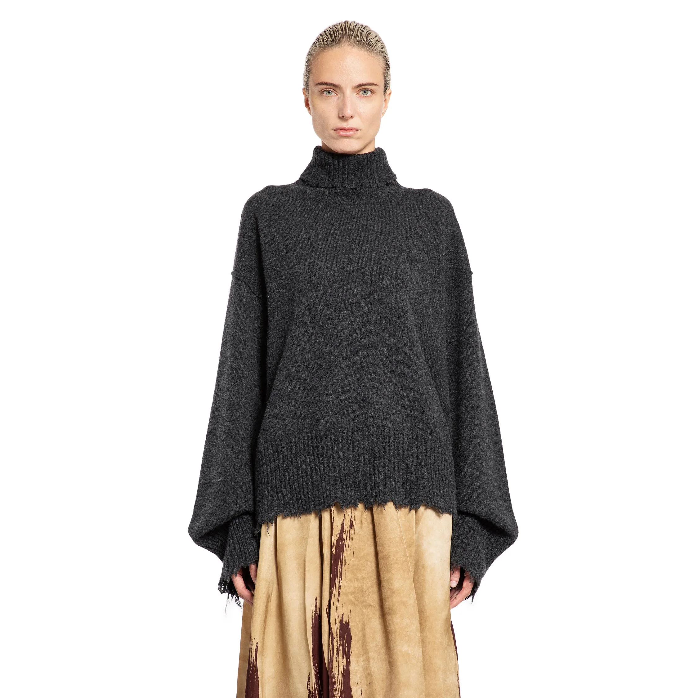 UMA WANG WOMAN GREY KNITWEAR