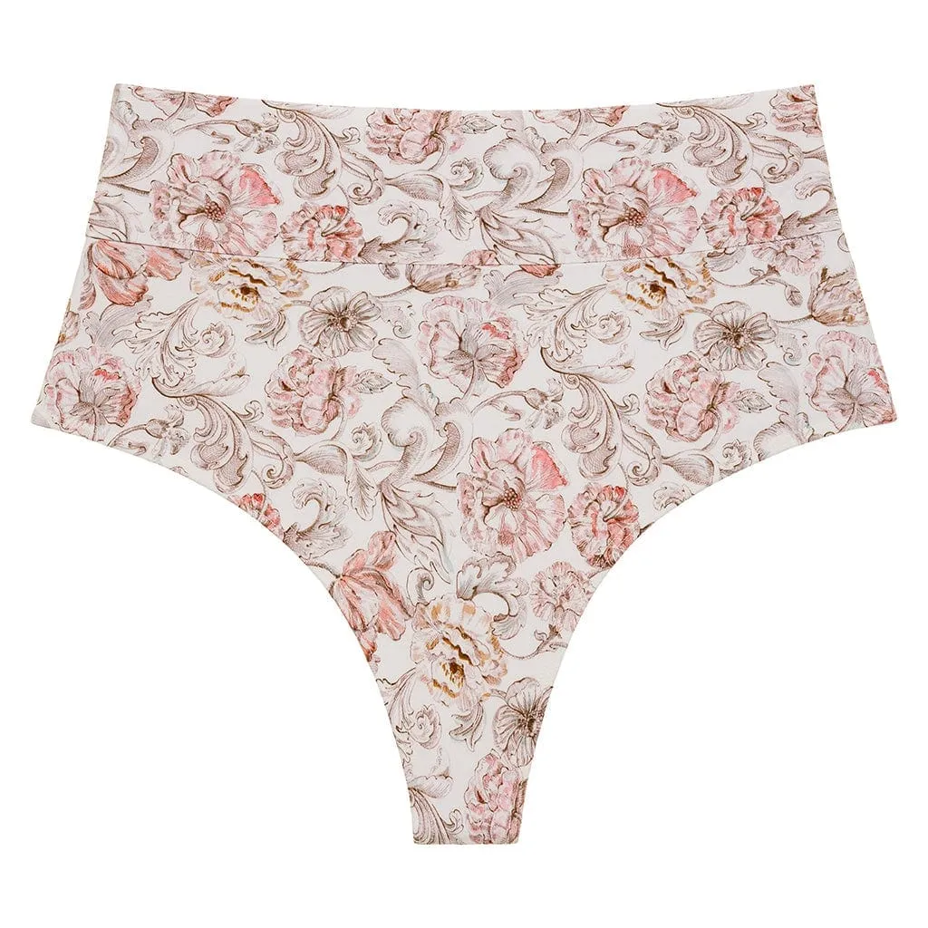 Venecia Floral Added Coverage High Rise Bikini Bottom