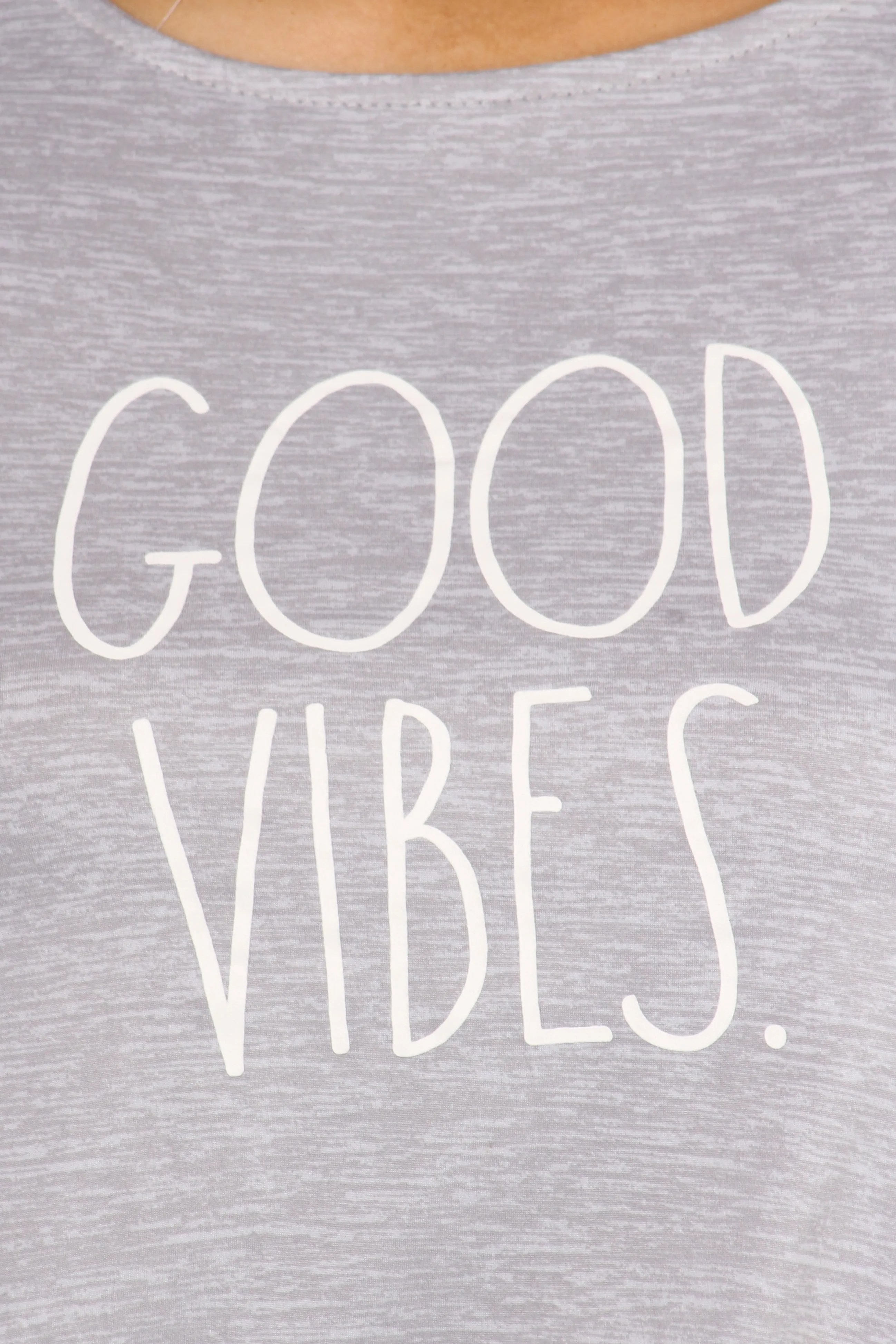 Women's "GOOD VIBES" Tank and Short Pajama Set