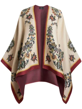 WOOL PRINTED CAPE